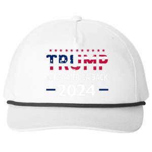 Donald Trump 2024 Take America Back Election The Return Snapback Five-Panel Rope Hat