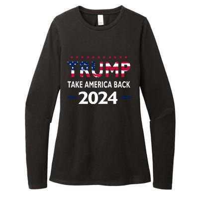 Donald Trump 2024 Take America Back Election The Return Womens CVC Long Sleeve Shirt