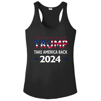 Donald Trump 2024 Take America Back Election The Return Ladies PosiCharge Competitor Racerback Tank