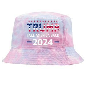 Donald Trump 2024 Take America Back Election The Return Tie-Dyed Bucket Hat