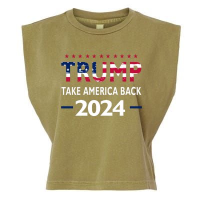 Donald Trump 2024 Take America Back Election The Return Garment-Dyed Women's Muscle Tee