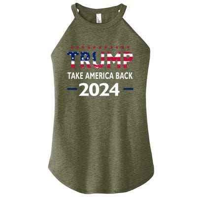 Donald Trump 2024 Take America Back Election The Return Women’s Perfect Tri Rocker Tank