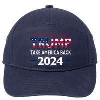 Donald Trump 2024 Take America Back Election The Return 7-Panel Snapback Hat