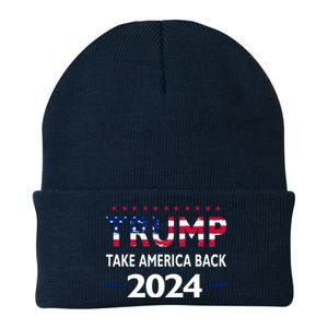 Donald Trump 2024 Take America Back Election The Return Knit Cap Winter Beanie