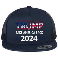 Donald Trump 2024 Take America Back Election The Return Flat Bill Trucker Hat