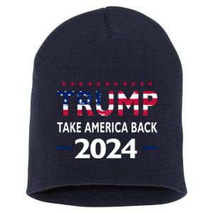 Donald Trump 2024 Take America Back Election The Return Short Acrylic Beanie