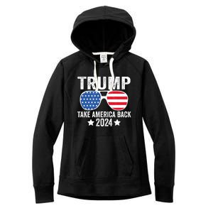 Donald Trump 2024 Take America Back Donald Trump 2024 Women's Fleece Hoodie