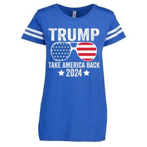 Donald Trump 2024 Take America Back Donald Trump 2024 Enza Ladies Jersey Football T-Shirt