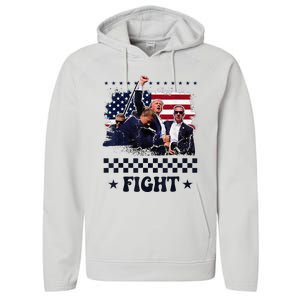 Donald Trump 2024 Survived Shot At Election Rally Performance Fleece Hoodie