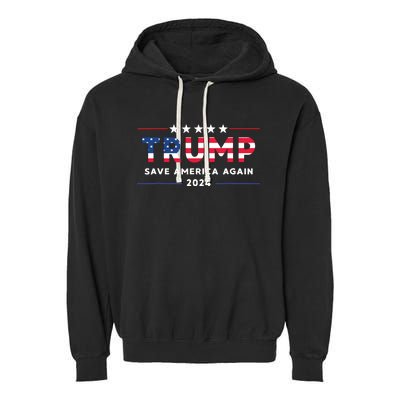 Donald Trump 2024 Take America Back Election The Return Garment-Dyed Fleece Hoodie