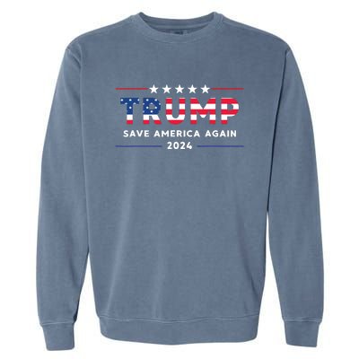 Donald Trump 2024 Take America Back Election The Return Garment-Dyed Sweatshirt