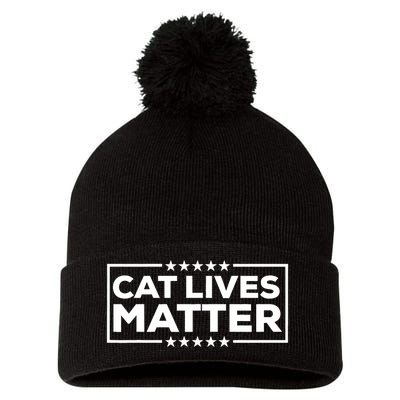 Donald Trump 2024 Cats Cat Lives Matter Trump Pom Pom 12in Knit Beanie