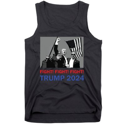 Donald Trump 2024 Fight Fight Fight Donald Trump Fist Pump Tank Top