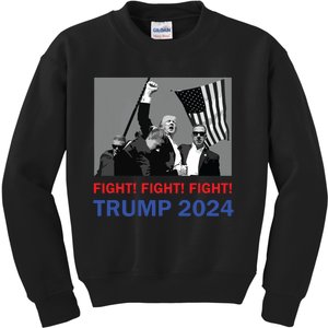 Donald Trump 2024 Fight Fight Fight Donald Trump Fist Pump Kids Sweatshirt