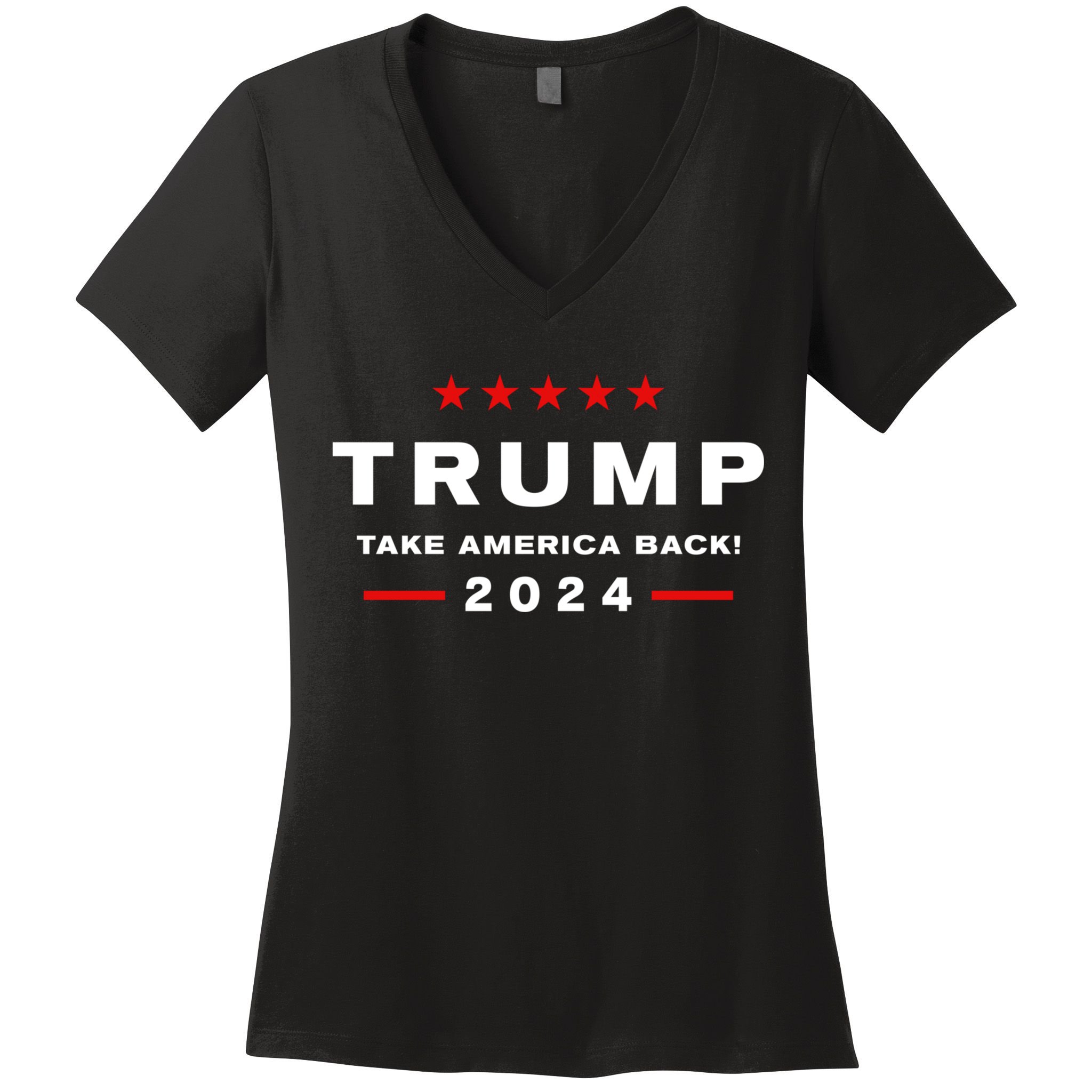 Donald Trump 2024 Take America Back Election The Return Women's V-Neck T-Shirt