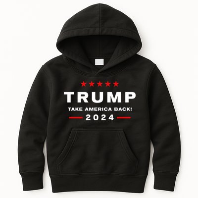 Donald Trump 2024 Take America Back Election The Return Kids Hoodie