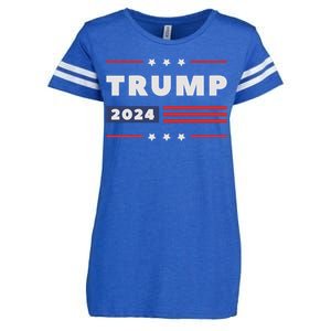 Donald Trump 2024 Election Pro Trump Enza Ladies Jersey Football T-Shirt