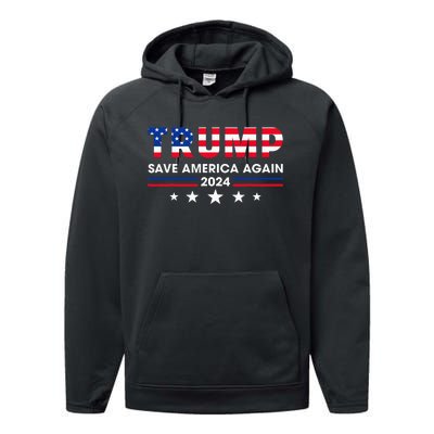 Donald Trump 2024 Take America Back Election The Return Performance Fleece Hoodie