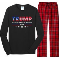 Donald Trump 2024 Take America Back Election The Return Long Sleeve Pajama Set