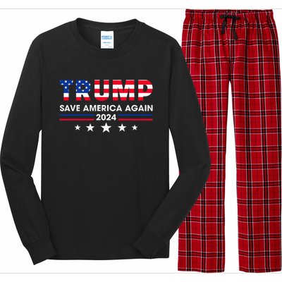 Donald Trump 2024 Take America Back Election The Return Long Sleeve Pajama Set