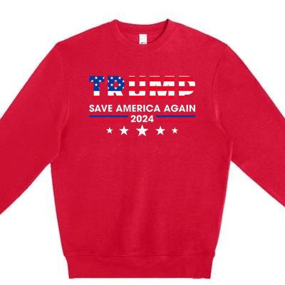 Donald Trump 2024 Take America Back Election The Return Premium Crewneck Sweatshirt