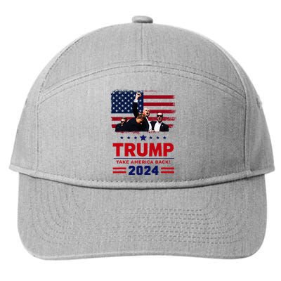 Donald Trump 2024 Survived Shot At Election Rally 7-Panel Snapback Hat