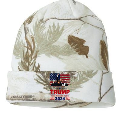 Donald Trump 2024 Survived Shot At Election Rally Kati Licensed 12" Camo Beanie