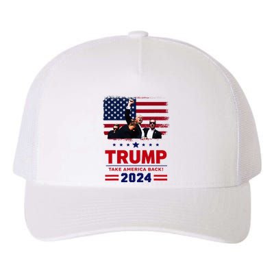 Donald Trump 2024 Survived Shot At Election Rally Yupoong Adult 5-Panel Trucker Hat