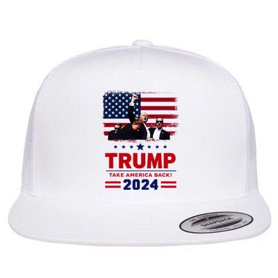 Donald Trump 2024 Survived Shot At Election Rally Flat Bill Trucker Hat