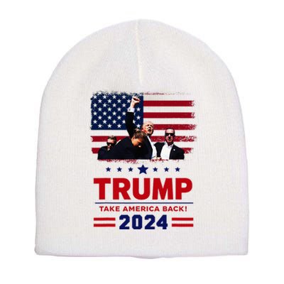 Donald Trump 2024 Survived Shot At Election Rally Short Acrylic Beanie