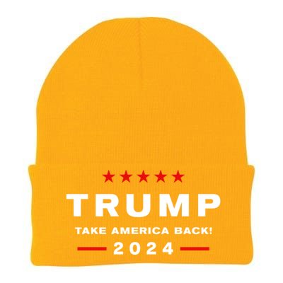 Donald Trump 2024 Take America Back Election The Return Knit Cap Winter Beanie