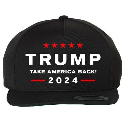 Donald Trump 2024 Take America Back Election The Return Wool Snapback Cap