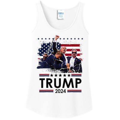 Donald Trump 2024 Survived Shot At Election Rally Ladies Essential Tank