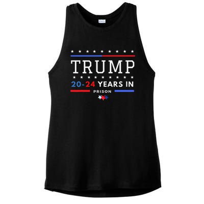 Donald Trump 20 24 Years In Prison Ladies PosiCharge Tri-Blend Wicking Tank