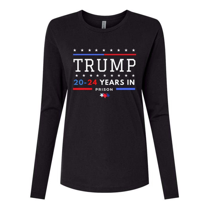 Donald Trump 20 24 Years In Prison Womens Cotton Relaxed Long Sleeve T-Shirt