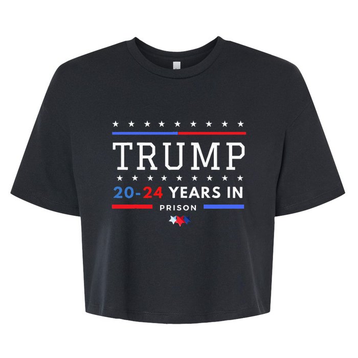 Donald Trump 20 24 Years In Prison Bella+Canvas Jersey Crop Tee