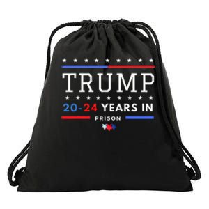 Donald Trump 20 24 Years In Prison Drawstring Bag