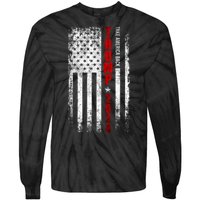 Donald Trump 2024 Take America Back American Flag Patriotic Tie-Dye Long Sleeve Shirt