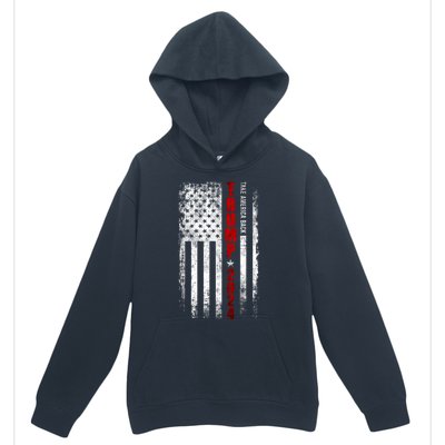 Donald Trump 2024 Take America Back American Flag Patriotic Urban Pullover Hoodie