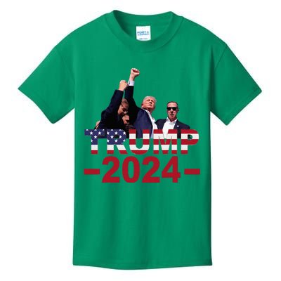 Donald Trump 2024 Escaped Shot At Election Rally Kids T-Shirt