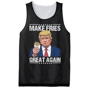 Donald Trump 2024 French Fry Make French Fries Great Again Mesh Reversible Basketball Jersey Tank