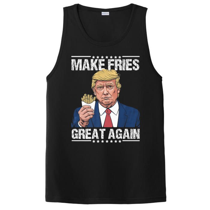 Donald Trump 2024 French Fry Make French Fries Great Again PosiCharge Competitor Tank