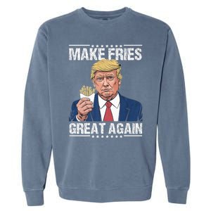 Donald Trump 2024 French Fry Make French Fries Great Again Garment-Dyed Sweatshirt