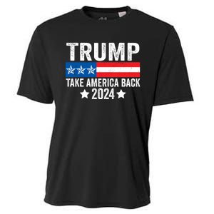 Donald Trump 2024 Take America Back Donald Trump 2024 Cooling Performance Crew T-Shirt