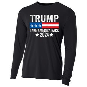 Donald Trump 2024 Take America Back Donald Trump 2024 Cooling Performance Long Sleeve Crew