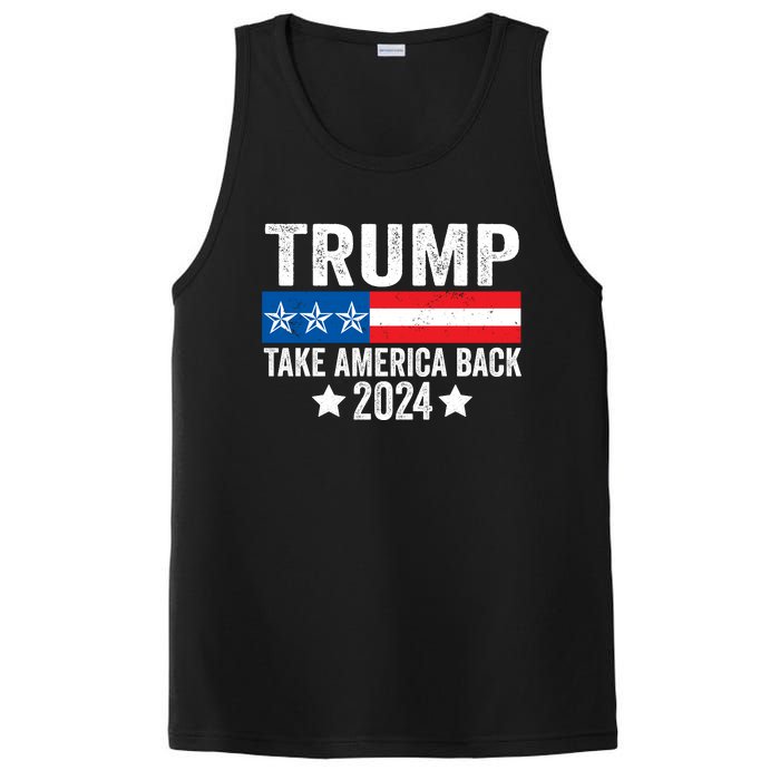 Donald Trump 2024 Take America Back Donald Trump 2024 PosiCharge Competitor Tank