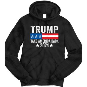 Donald Trump 2024 Take America Back Donald Trump 2024 Tie Dye Hoodie