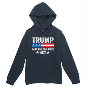 Donald Trump 2024 Take America Back Donald Trump 2024 Urban Pullover Hoodie