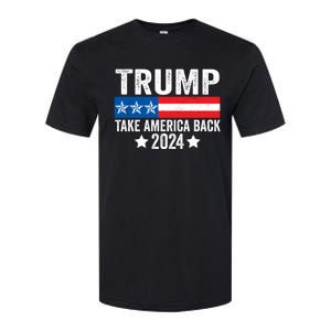 Donald Trump 2024 Take America Back Donald Trump 2024 Softstyle CVC T-Shirt