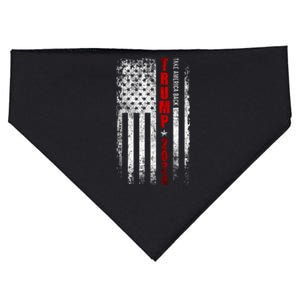 Donald Trump 2024 Take America Back American Flag Patriotic USA-Made Doggie Bandana